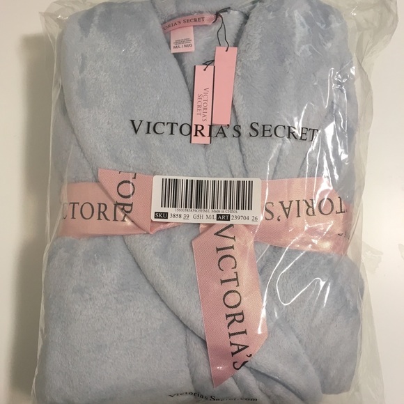 🚨LAST ONE!🚨🆕VS - GREY COZY SHORT ROBE - M/L - Picture 2 of 8